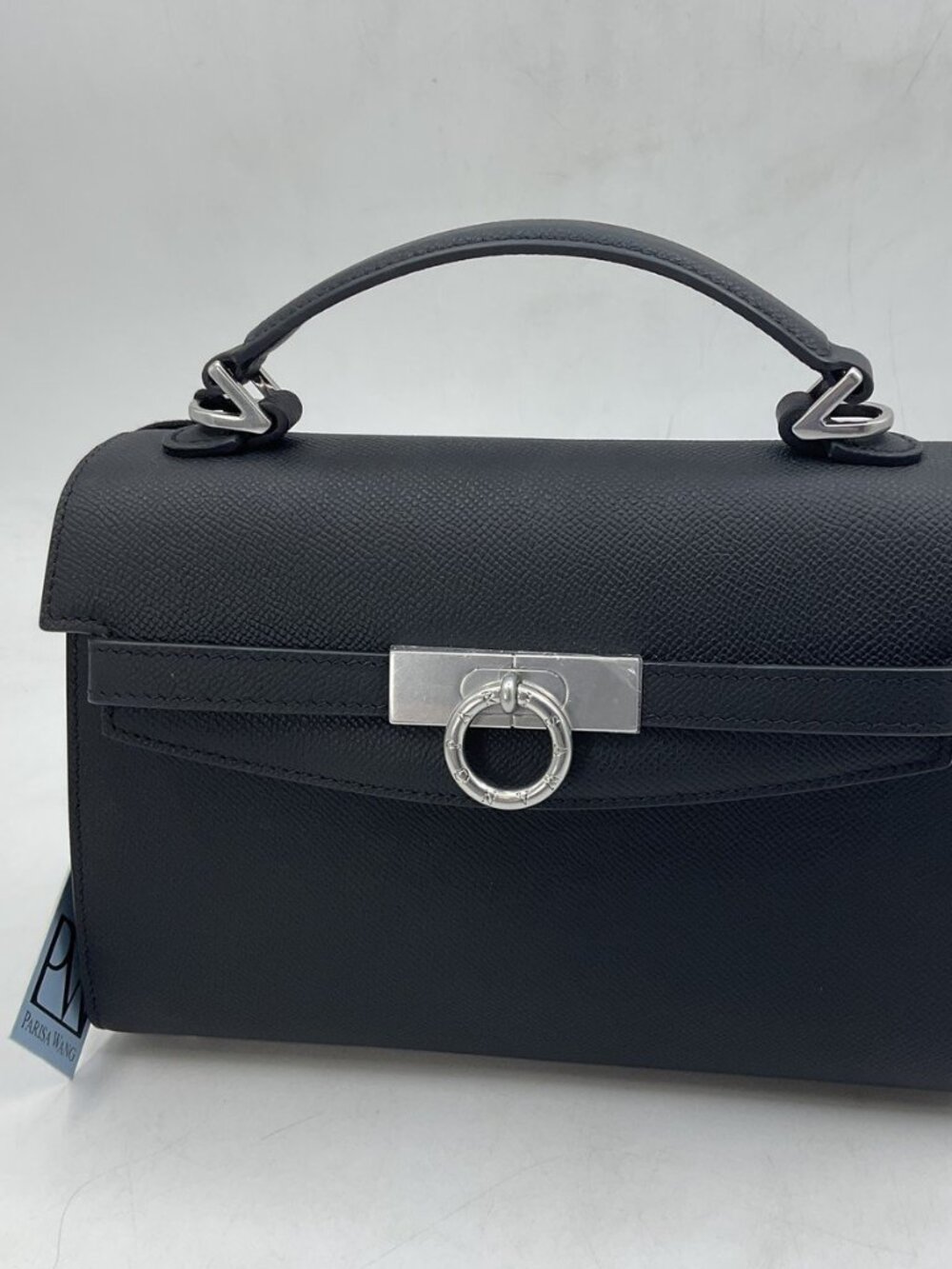 Parisa Wang Women's Madison Micro Top Handle Bag Black Pebbled